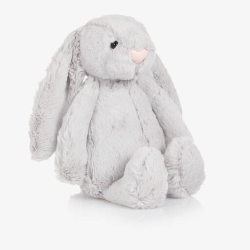 Jellycat-لعبة طرية Bashful Bunny Rabbit فرو إصطناعي لون رمادي (31 سم) | Childrensalon