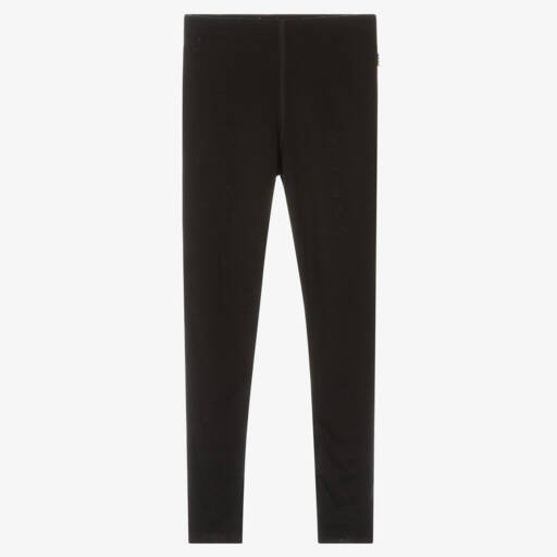 Joha-Black Merino Wool & Silk Thermal Leggings | Childrensalon