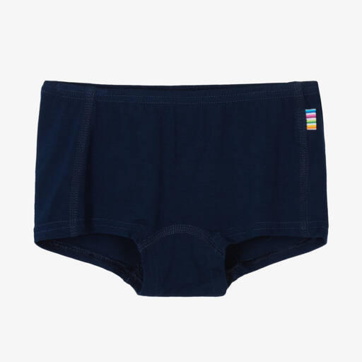 Joha-Girls Blue Organic Bamboo Knickers | Childrensalon