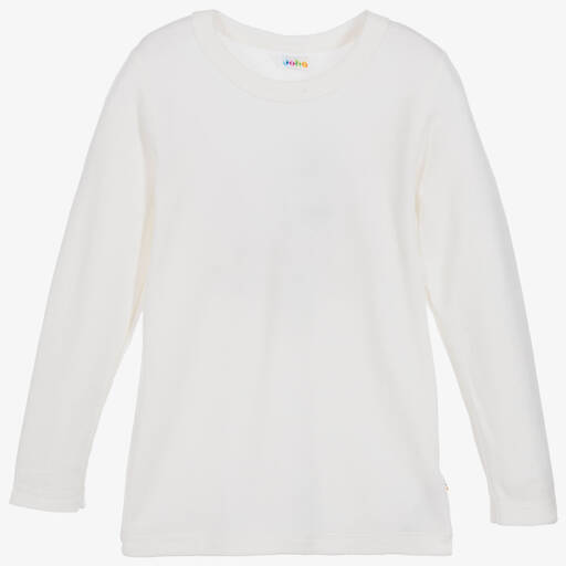 Joha-Ivory Thermal Wool Top | Childrensalon