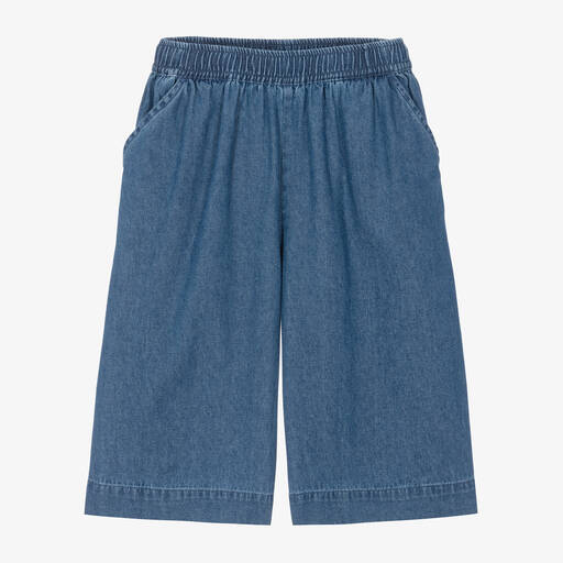 Joyday-Girls Blue Chambray Culottes | Childrensalon