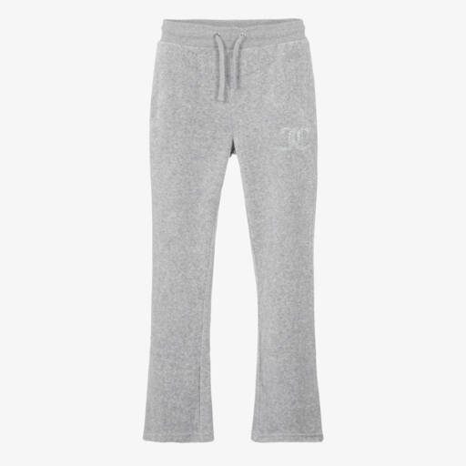 Juicy Couture-Teen Girls Grey Flared Velour Joggers | Childrensalon
