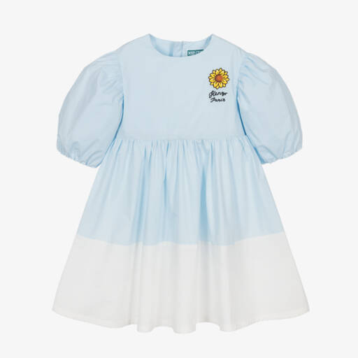 BELIZ JUNIOR DENIM DRESS WITH TEDDY BEAR - DARK BLUE main image 1