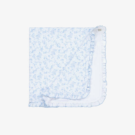 Kissy Petite Blooms Blue Blanket main image 1