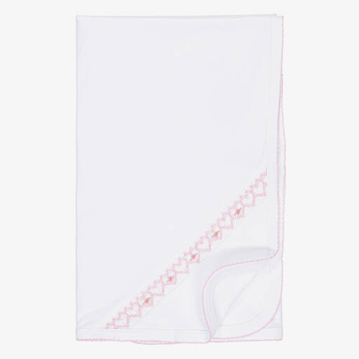 Kissy Kissy Hand Embroidered SCE Rosettes Blanket