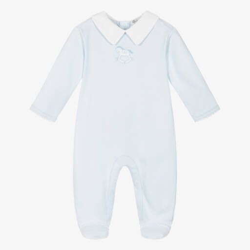 JAMIKS - Cotton Tahir Rocking Horse Babygrow - Blue main image 1