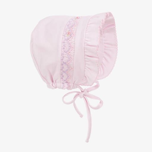 Kissy Kissy Smocked Ruffle Bonnet main image 1