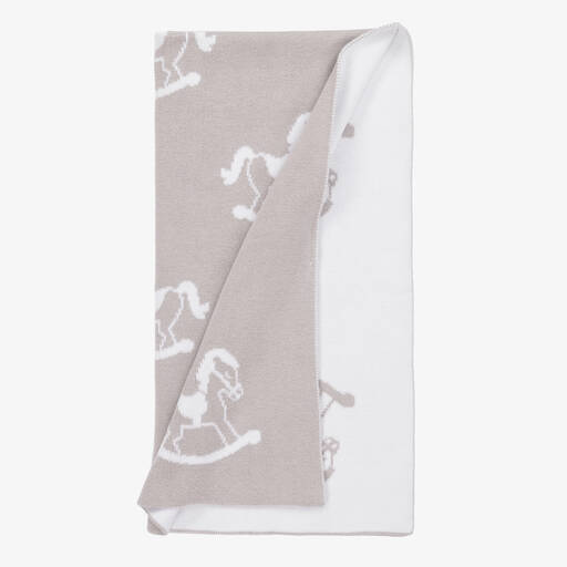 Kissy Kissy-Одеяло из хлопка серого цвета (90 см) | Childrensalon