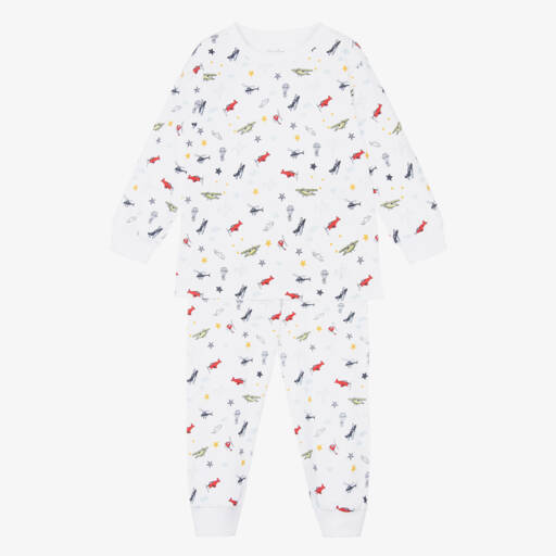 Kissy Kissy-بيجاما قطن بيما لون أبيض للأولاد | Childrensalon