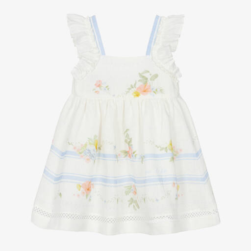 Lapin House White Boucle Dress