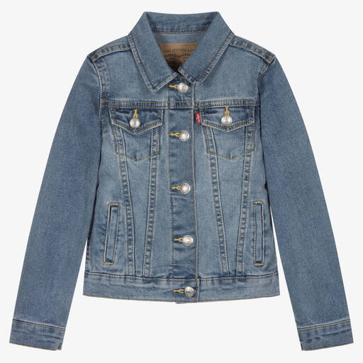 Levi's-Girls Blue Denim Jacket | Childrensalon