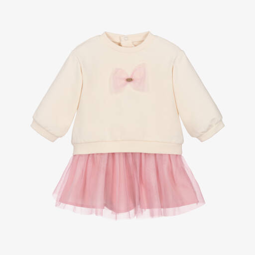 Mayoral 2 Piece Linen Skirt Set for Baby Girl