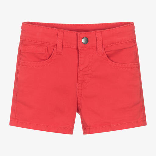 Mayoral-Boys Red Cotton Shorts | Childrensalon