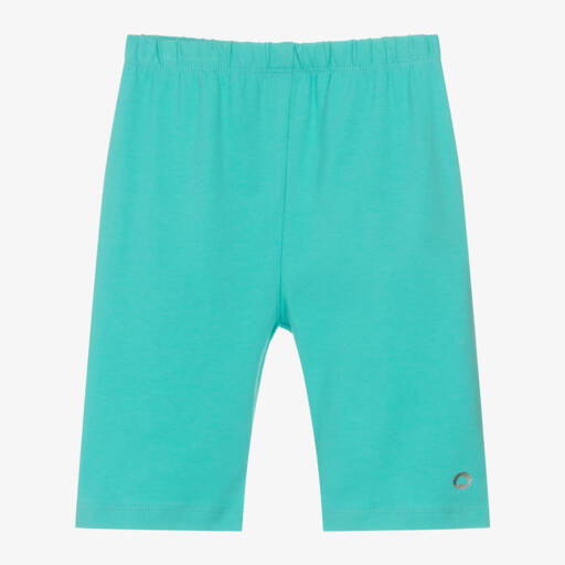 Mayoral-Girls Green Cotton Cycling Shorts | Childrensalon