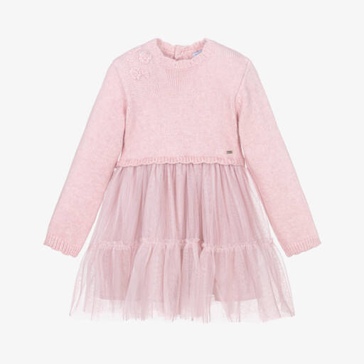Mayoral Baby Girl Pink Cherry Dress main image 1