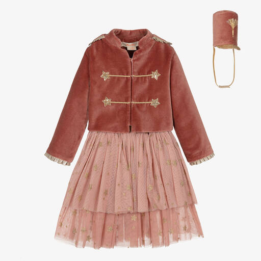 Meri Meri-Girls Pink Nutcracker Solider Costume  | Childrensalon