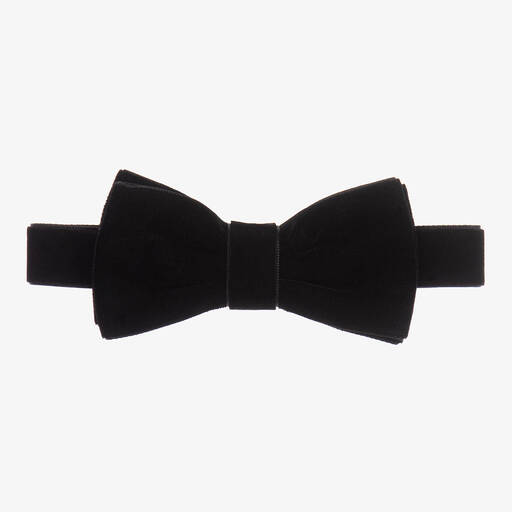 Milledeux-Black Velvet Bow Tie (10cm) | Childrensalon