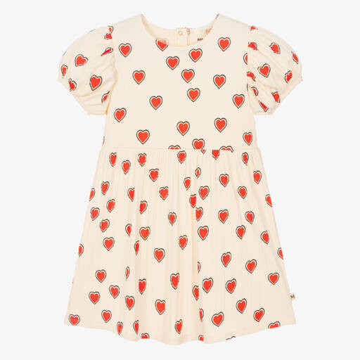 Robe H&M Sans Manches Imprimé Cœurs Verts - Taille 6, Dos Découvert Avec Nœud