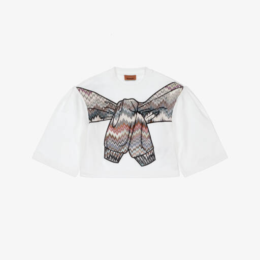 Missoni Baby Girls T Shirt In White 2