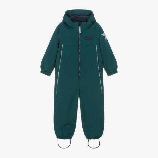 Molo-Boys Green Star Snowsuit | Childrensalon