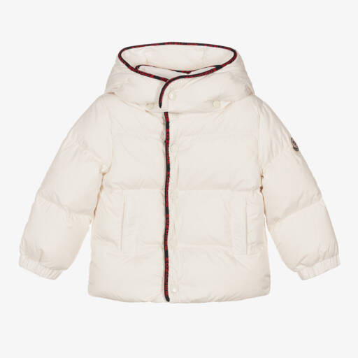 Moncler Enfant-Boys Ivory Down Padded Jacket | Childrensalon