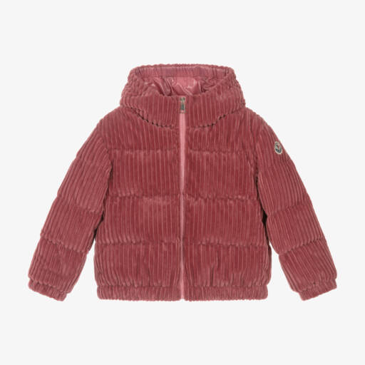 Moncler Enfant-جاكيت أرلين كوردروي لون زهري للبنات | Childrensalon