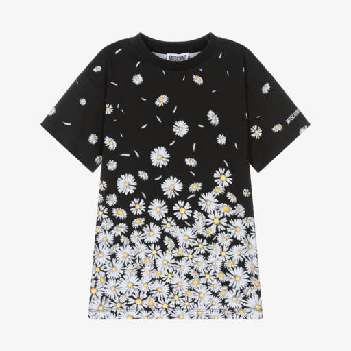 MOSCHINO GIRLS BLACK DRESS HBV0EA