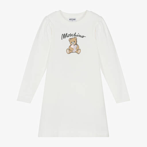 MOSCHINO GIRLS BLACK DRESS HBV0EA main image 1
