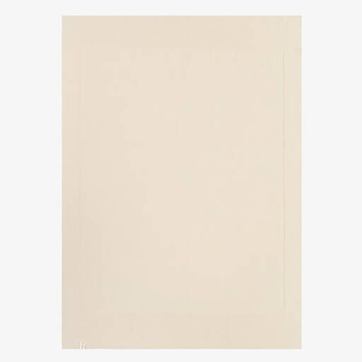 NaturaPura-Ivory Organic Cotton-Knit Blanket (100cm) | Childrensalon