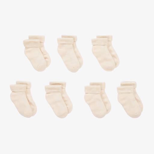 NaturaPura-Ivory Organic Cotton Socks (7 Pack) | Childrensalon