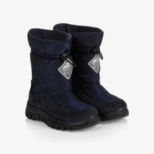 Naturino-Navy Blue Waterproof Boots | Childrensalon