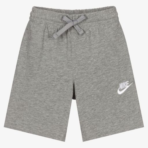 Nike-Boys Grey Logo Shorts | Childrensalon