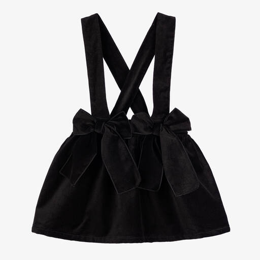 Phi Clothing-Girls Black Velvet Skirt | Childrensalon