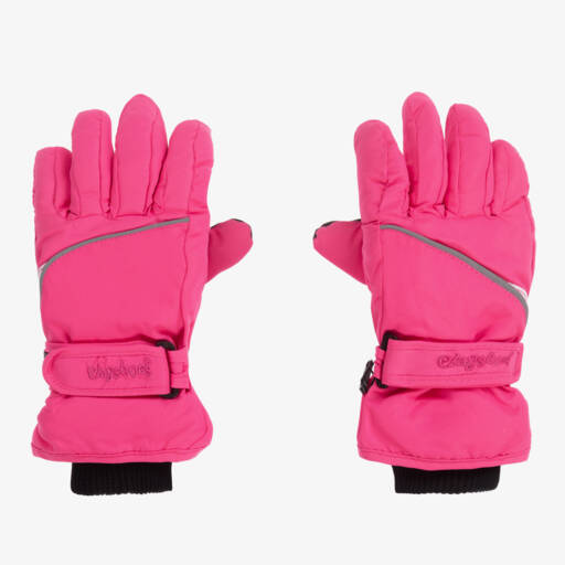 Playshoes-Pink Windproof & Waterproof Thermal Ski Gloves | Childrensalon
