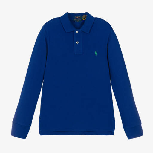 Ralph Lauren Boys Linen Logo Shirt in Yellow