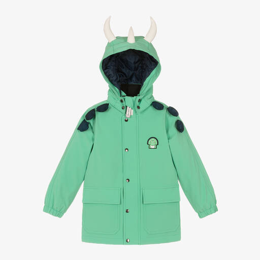 Roarsome-Green Spike The Dinosaur Waterproof Coat | Childrensalon