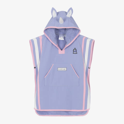 Roarsome-Purple Sparkle The Unicorn Poncho Towel | Childrensalon