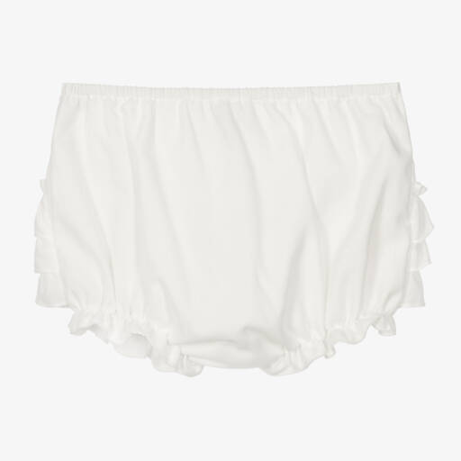 Sarah Louise-Трусики с оборками кремовые для малышек | Childrensalon
