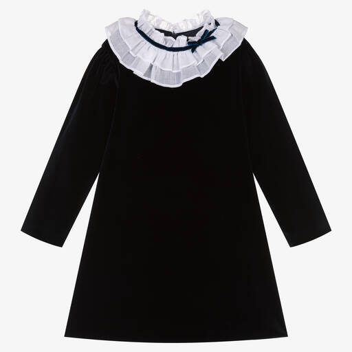 Sarah Louise-فستان مخمل لون كحلي | Childrensalon