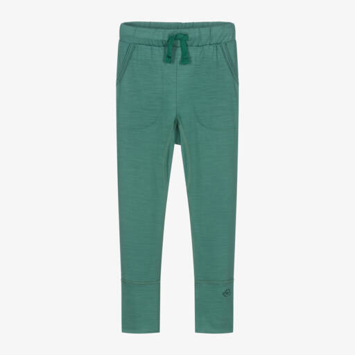 Smalls Merino-Green ZQ Merino Wool Thermal Joggers | Childrensalon