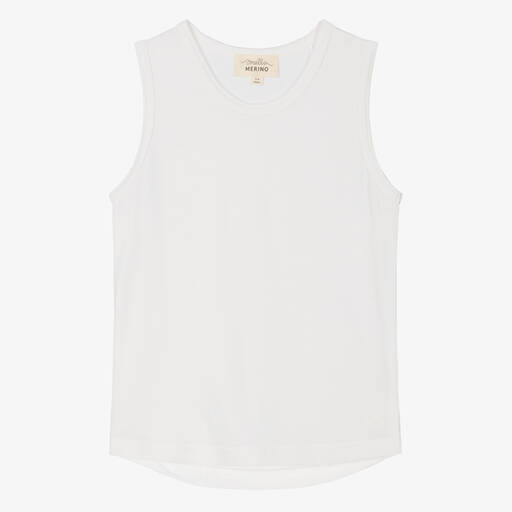 Smalls Merino-Ivory Merino Wool Vest Top | Childrensalon