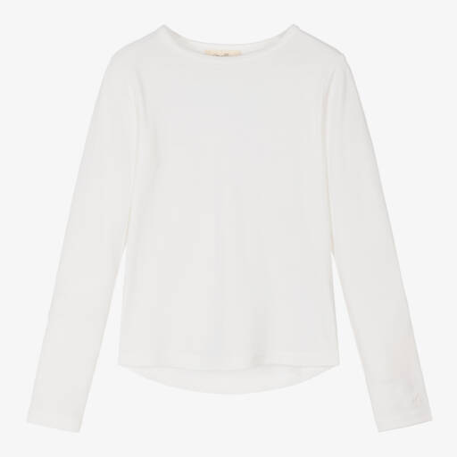 Smalls Merino-Ivory ZQ Merino Wool Thermal Top | Childrensalon