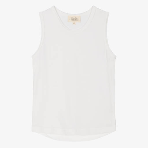 Smalls Merino-Ivory ZQ Merino Wool Vest Top | Childrensalon