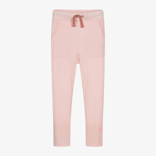 Smalls Merino-Pink ZQ Merino Wool Thermal Joggers | Childrensalon