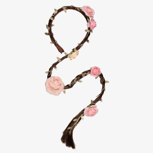 Girls Crystal Mulberry Silk Purple Hairband