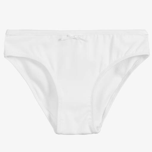 Story Loris-Girls Plain White Cotton Knickers | Childrensalon