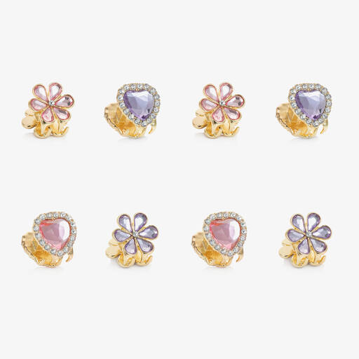Super Smalls-Girls Love In Bloom Jewelled Hair Clips (8 Pack) | Childrensalon