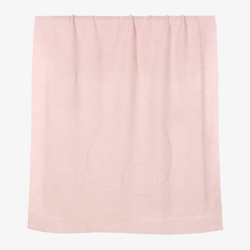 Tartine et Chocolat-Pink Pure Cashmere Baby Blanket (100cm) | Childrensalon