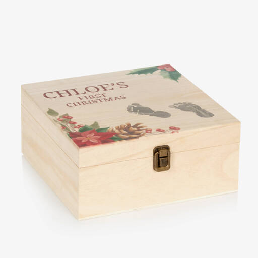 Treat Republic-Personalised Baby's First Christmas Memento Box (24cm) | Childrensalon