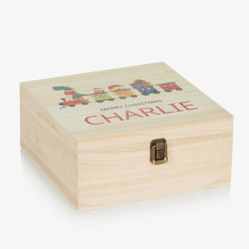 Treat Republic-Personalised Wooden Christmas Eve Train Box (24cm) | Childrensalon